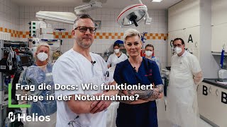 Frag die Docs Wie funktioniert Triage in der Notaufnahme Teil 2 [upl. by Yllak]