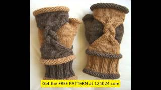 easy knit fingerless gloves [upl. by Quinlan203]