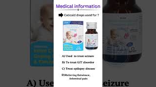 Colicaid drops ll Best drops of gas amp abdominal pain ll medical information neet medical viral [upl. by Aihk]