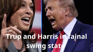 TrumpandHarris in Final Swing State [upl. by Jenelle]