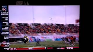 Windblown field goal attempt in Canadian Football [upl. by Ger]