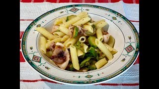 Pasta Zucchine e Calamari Sapore di Terra e MareZucchini and Calamari Pasta Flavor of Land and Sea [upl. by Sej195]