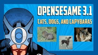 OpenSesame 31 tutorial Cats Dogs and Capybaras [upl. by Aserahs362]