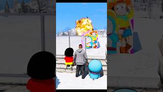 Shinchan Saw A Container 😱 But Ice Monsters Get Happy 😂 Shorts Gta5shorts Shinchan [upl. by Mathilde]