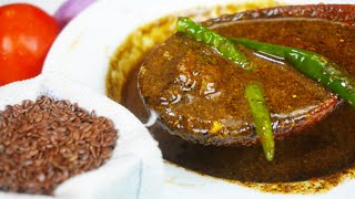 New Recipe  Flaxseed Curry  Tisi Jhol by Swarn Rasoi [upl. by Grory]