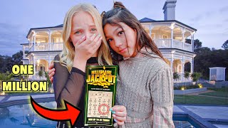 FAKE LOTTERY TICKET PRANK ON LILLY KETCHMAN  BEST REACTION EVER  Txunamy [upl. by Temirf201]