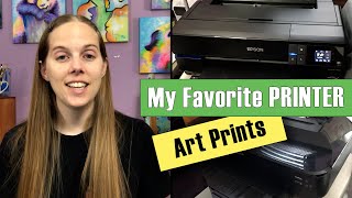 Best Printer for Fine Art Prints Epson SureColor Canon Pixma Print on Demand  Review for Artists [upl. by Gadmon]