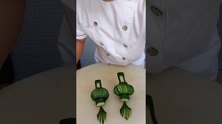 Learn How to Cucumber🥒 Make Carving cutting designCreative VagetableEasy Cucumber carving design [upl. by Epilihp463]