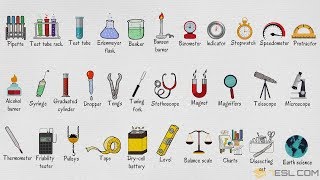 Laboratory Equipment Vocabulary Words List in English [upl. by Terrene]