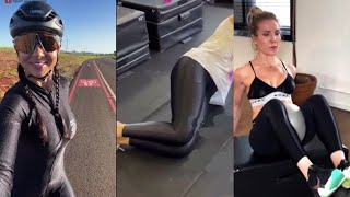 Tight Spandex Leggings Girls Compilation 95  Spandex Wear Vids [upl. by Zerline]