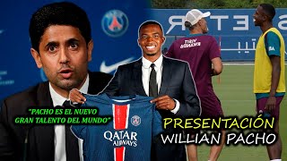 EL PSG PRESENTÓ A WILLIAN PACHO ASÍ FUE SU PRIMER DÍA 🔥  ALKHELAIFI LLENÓ DE ELOGIOS A PACHO [upl. by Adeys]