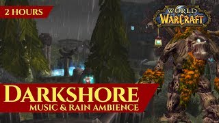 Vanilla Darkshore  Music amp Rain Ambience 2 hours 4K World of Warcraft Classic [upl. by Osborne172]