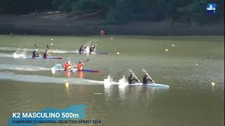 K2 Masculino 500m  Campeonato Nacional Selectivo Sprint Curauma 2024 [upl. by Elleinaj]