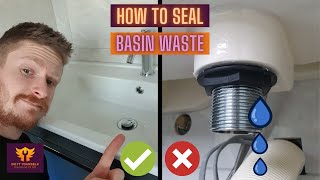 How To Fix a Leaking Basin Waste the Easy Way  Seal a Wash Basin [upl. by Ola709]