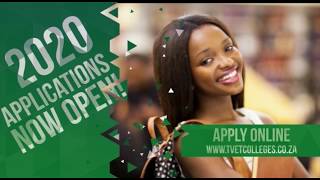 TVET Colleges of South Africa  2020 Enrolment video [upl. by Nelli]