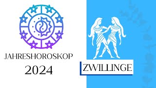 ♊ Jahreshoroskop  Zwillinge  2024 [upl. by Neelloc]