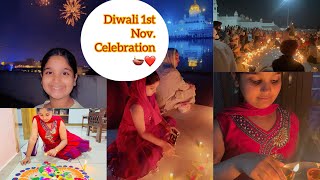 Diwali Day2🪔Hamne do din diwali celebrate ki❤️🪔Diwali 31oct Ki hai ya 1 nov❤️trending youtube [upl. by Anoved674]