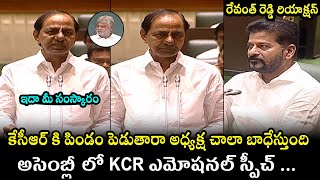 KCR Emotional Speech In Telangana Assembly  Congress vs BRS  KCR Vs CM Revanth Reddy  Filmy Hunk [upl. by Ralina]