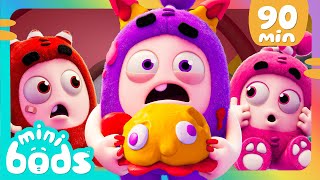 Fuses Snackbox Struggle  Minibods  Mini Oddbods  Baby Oddbods  Funny Cartoons For Kids [upl. by Felice]