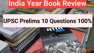 India Year Book for UPSC Prelims 2024 10 Questions 100  रट लो इस किताब को [upl. by Wootan]