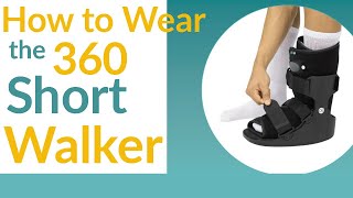 How to Put on the 360 Walker Short Exo  SUP2029BLK [upl. by Ahsiekyt610]