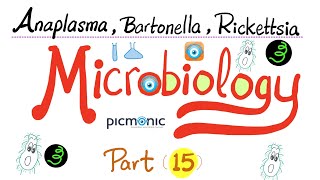 Picmonic Microbiology  Anaplasma Bartonella Coxiella Ehrlichia Rickettsia  Part 15 [upl. by Inahet]