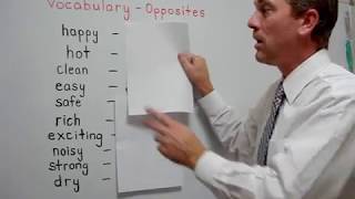 Opposite Words Adjective 1  ForB English Lesson [upl. by Theone]