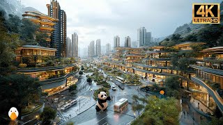 Chengdu Sichuan🇨🇳 Chinas New First Tier City of 20 Million People 4K UHD [upl. by Thornburg]