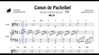 Pachelbel Canon in D Sheet Music for Viola and Piano Duet [upl. by Mellette]