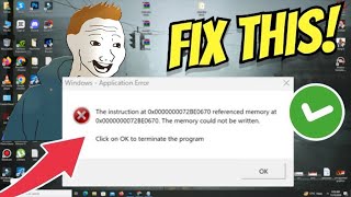 How To Fix Referenced Memory At 0x00000000 Error  Quick Guide [upl. by Ime]