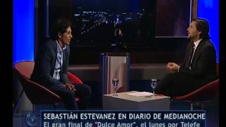 Sebastián Estevanez en Diario de Medianoche Telefe Noticias [upl. by Enyledam352]