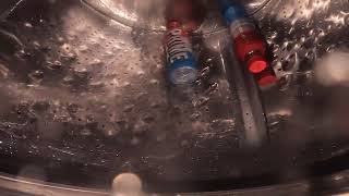 IcePop Prime Bottles with Blue Water in Maytag Washing Machine 22 [upl. by Vetter639]