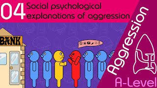 Social psychological explanations of human aggression  Aggression AQA ALevel Psychology [upl. by Ianaj997]