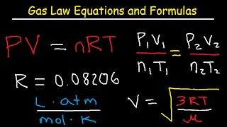 Gas Laws  Equations and Formulas [upl. by Woolson]