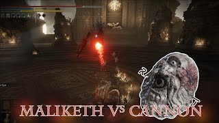 MALIKETH vs A CANNON ELDEN RING NG1 [upl. by Pliner]