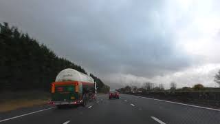 Driving On The M4 Motorway From J13 Hermitage Thatcham To J15 Swindon England [upl. by Araem]