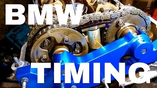 Timing setup procedure double VANOS BMW E46E39E60E83E85 M52TUM54M56 330325320 [upl. by Llevaj]