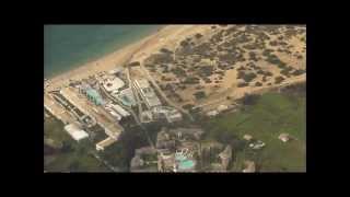 Lake Korission Halikounas Beach Kavos and South Corfu from a plane [upl. by Mandych716]