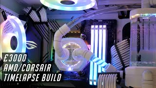 AMD Ryzen 9 3950X £3000 build with CORSAIR timelapse [upl. by Mercorr]