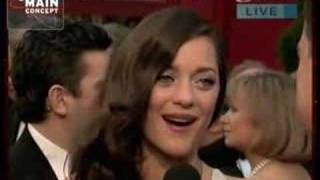 Oscars 2008 Red Carpet  Marion Cotillard [upl. by Anilrahc449]