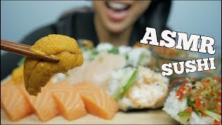 ASMR SASHIMI  SUSHI ROLLS EATING SOUNDS NO TALKING  SASASMR [upl. by Bellanca]