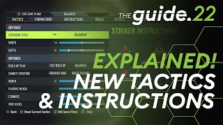 New Custom Tactics amp Instructions EXPLAINED in FIFA 22  Reach Your Potential With Various Combos [upl. by Adaran]