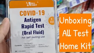 Unboxing All Test Antigen Rapid Test Saliva Home Kit  Self Test Kit Results in 15 minutes [upl. by Katti]