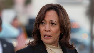 ‘Fright’ in Kamala Harris’ eyes after tough questioning [upl. by Phenice467]