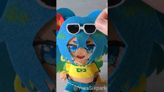 Cómo hacer una muñeca de Miku x Brasil con fieltro vocaloid brasil diy handmade spedup [upl. by Ariait]