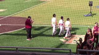 20241102 13 FSU Drum Majors  Entrance [upl. by Tekcirk758]