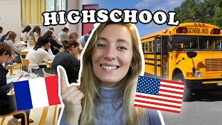 French vs American Highschool  FRANCE VS US [upl. by Eniretac]