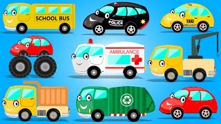 Street Vehicles  Cars And Trucks  Learning Video for Children amp Preschoolers [upl. by Philipines]