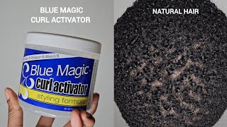 Blue Magic curl activator review on short natural hair [upl. by Eannyl571]