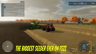 The biggest seeder in Farming Simulator 22 [upl. by Aiksa]